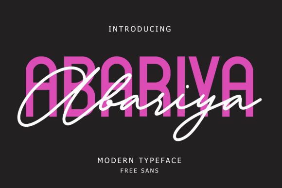 Abariya Typeface: A Modern Duo for Brand Design