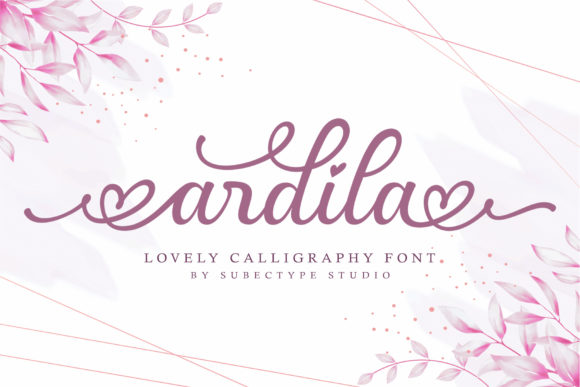 Ardila: A Romantic Script Font for Web Design
