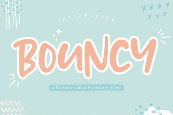 Bouncy: A Friendly Handwritten Font for Editorial Design