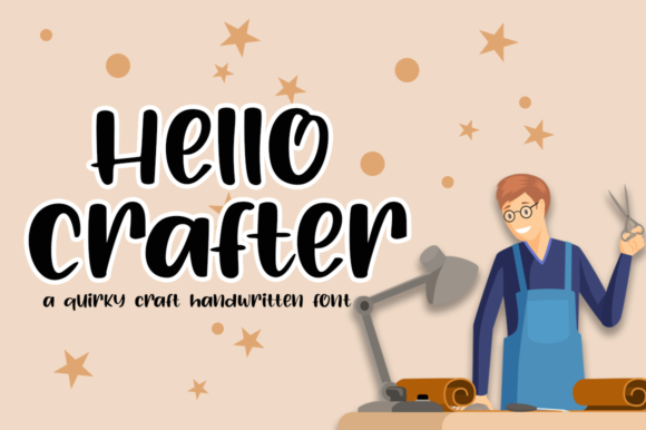 Hello Crafter: A Handwritten Font for Digital Design