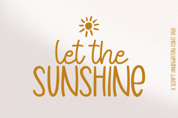 Let the Sunshine: A Handwritten Font for Bright Campaigns