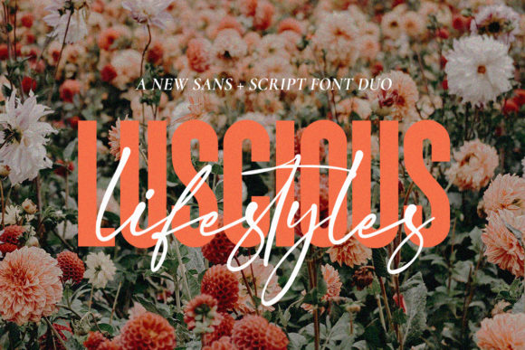 Luscious Lifestyle Duo: A Versatile Typeface for Branding