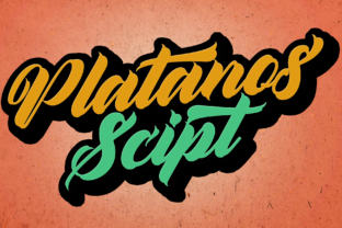 Platanos Font: Bold Script for Handmade Brands