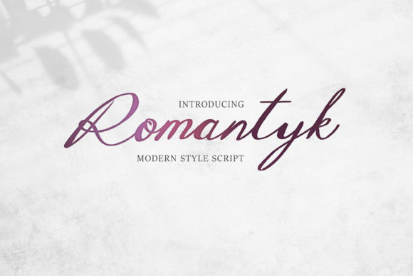 Romantyk: A Modern Handwritten Font for Web Design