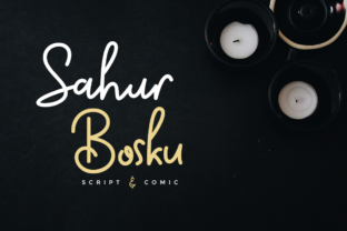 Sahur Bosku: A Handwritten Font for Digital Warmth