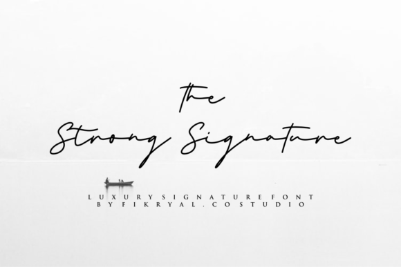 The Strong Signature Font for Branding