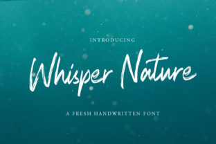 Whisper Nature: A Handwritten Font for Authentic Branding
